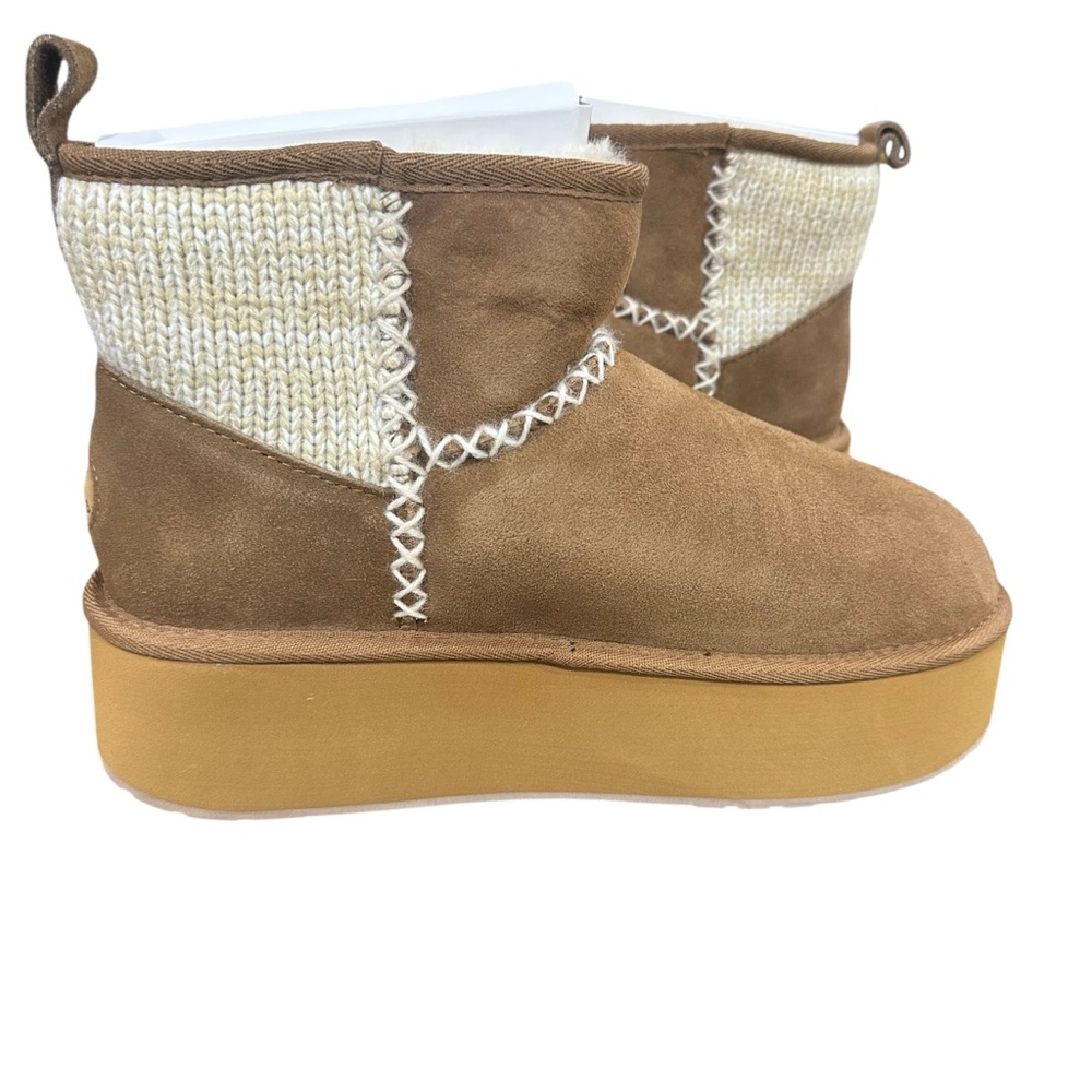 EMU Australia - Stinger Knit Flatform Womens Boot/SIZE 11/CHESTNUT - Picture 3 of 15